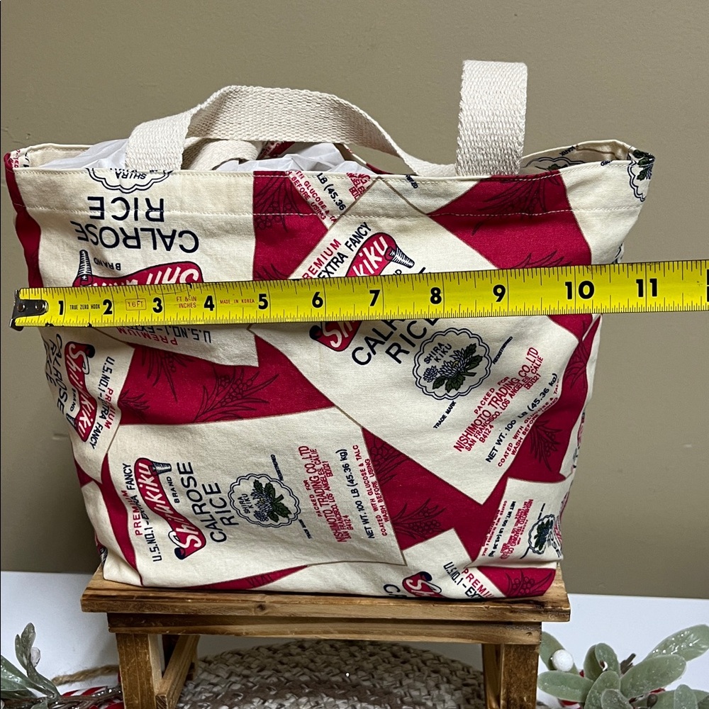 VTG one of a kind Calrose Rice Bag & Shirukiku Calrose Rice Bags totes - Picture 13 of 13
